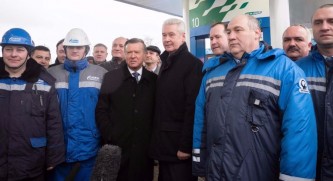 Собянин открыл крупнейшую в стране автомобильную газонаполнительную компрессорную станцию